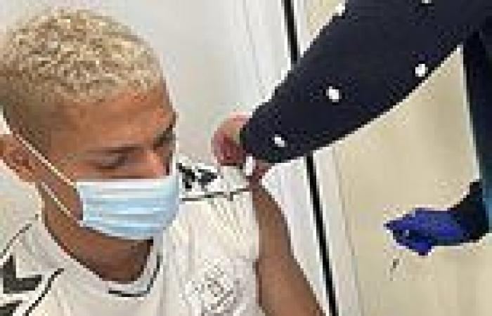 sport news Everton's Richarlison shares an image of himself getting his second Covid-19 ...