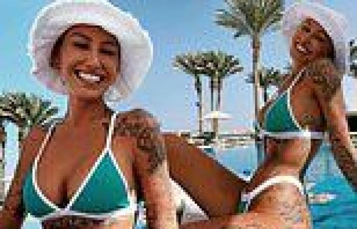 Brian Austin Green's ex Tina Louise, 40, strips off into a TINY green bikini in ...