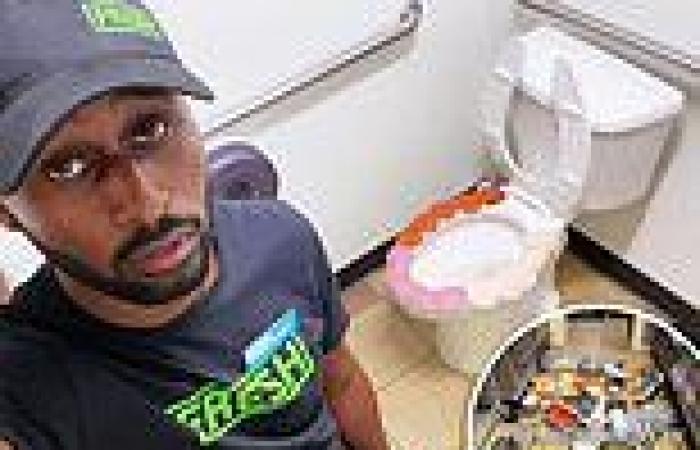 Video shows Subway worker WALKING through food and drinking out of bottles ...