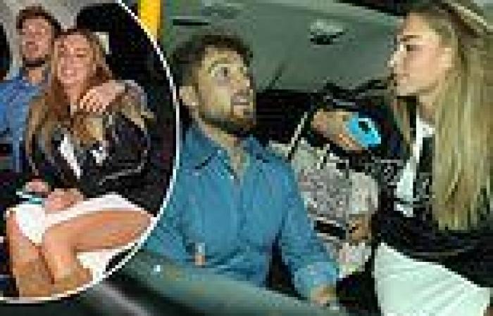 Sam Thompson and Zara McDermott leave the controversial restaurant which ...