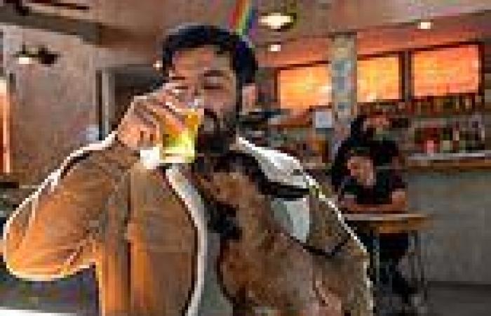 Sydney pub: Biazarre moment man takes his pet goat for a drink