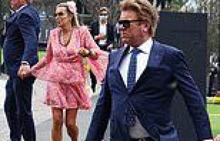 Richard Wilkins and girlfriend Nicola Dale at The TAB Everest race day