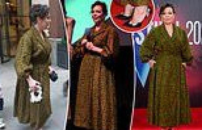 TALK OF THE TOWN: Olivia Colman hits red carpet in her £895 ...