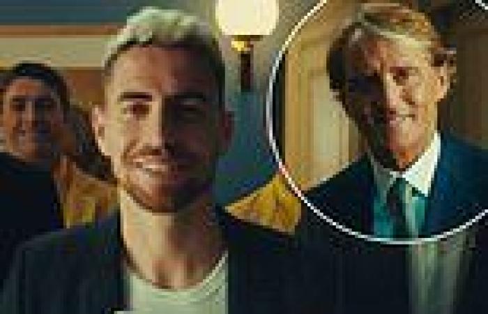 sport news Italy stars and Roberto Mancini joke about England in advert after Euro 2020 ...