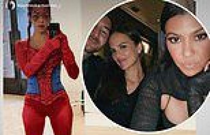 Kourtney Kardashian shares throwback photo dressed up as Spider-Man… as she ...