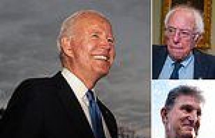 Biden laughs off suggestion that he invite feuding senators Sanders and Manchin ...