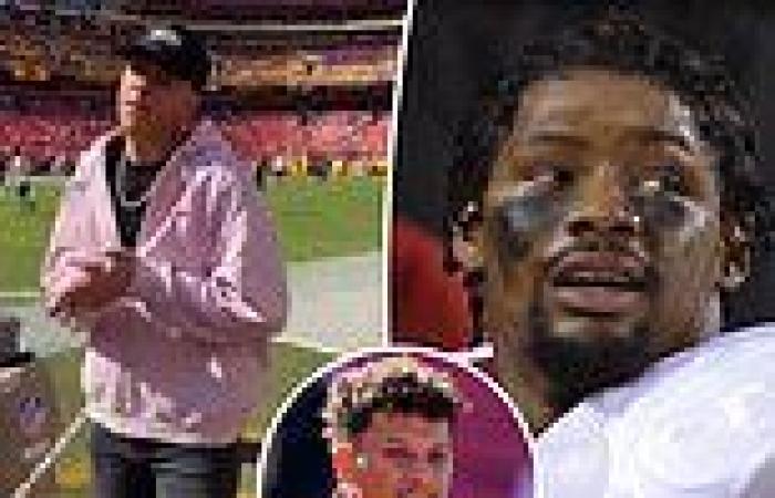 Patrick Mahomes's brother infuriates WFT fans by dancing on a logo honoring ...