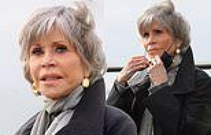 Jane Fonda, 83, calls for an end to offshore drilling at press conference with ...