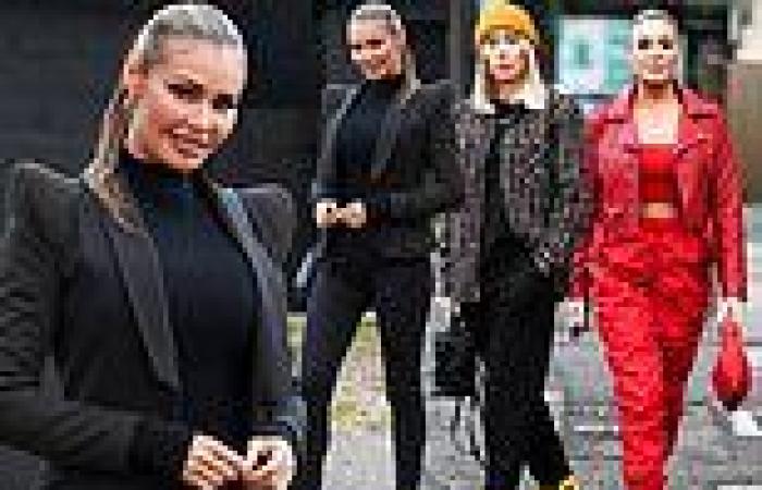 TOWIE stars Chloe, Demi and Frankie Sims look stylish as they head out to get ...