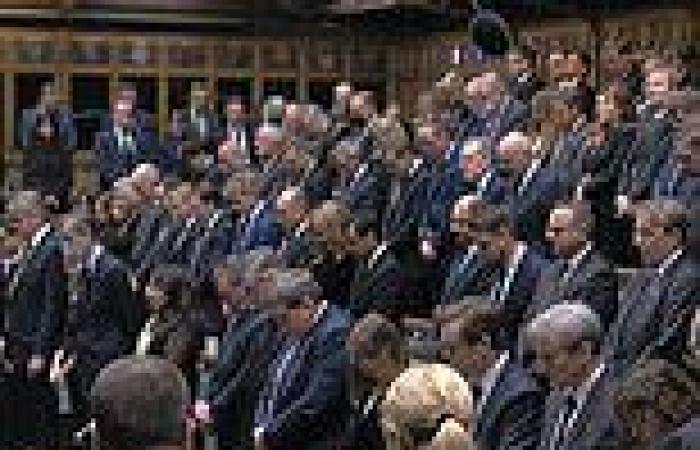 MPs say prayers and observe a minute's silence for David Amess