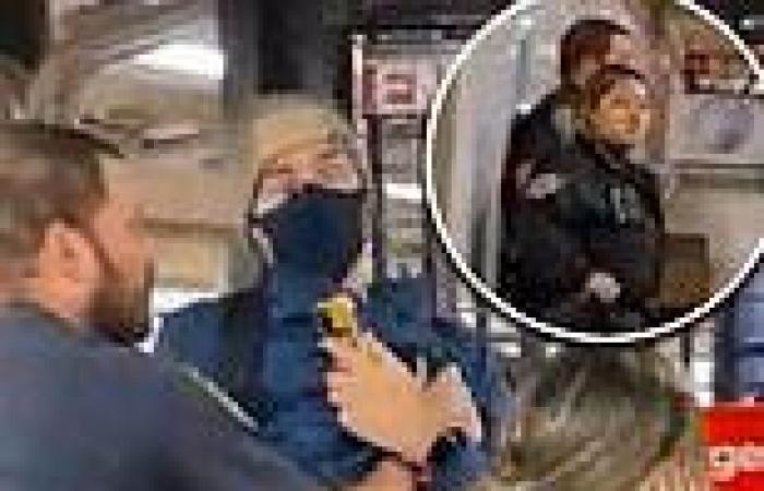 Moment pair of NYPD cops toss commuter off subway platform after he asked them ...