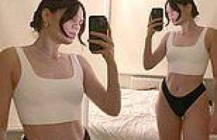 Jessie J dons cropped top and black pants for sizzling mirror selfie