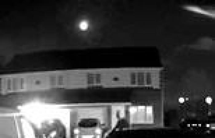 Doorbell camera captures a meteor across the sky over Darlington after cat sets ...