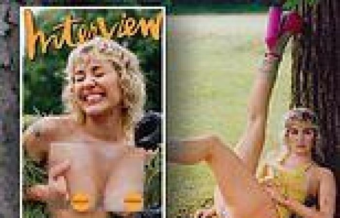 Miley Cyrus goes TOPLESS while writhing around her Nashville farm in yet ...