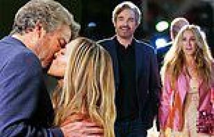 Sarah Jessica Parker kisses new onscreen leading man Jon Tenney on the And Just ...