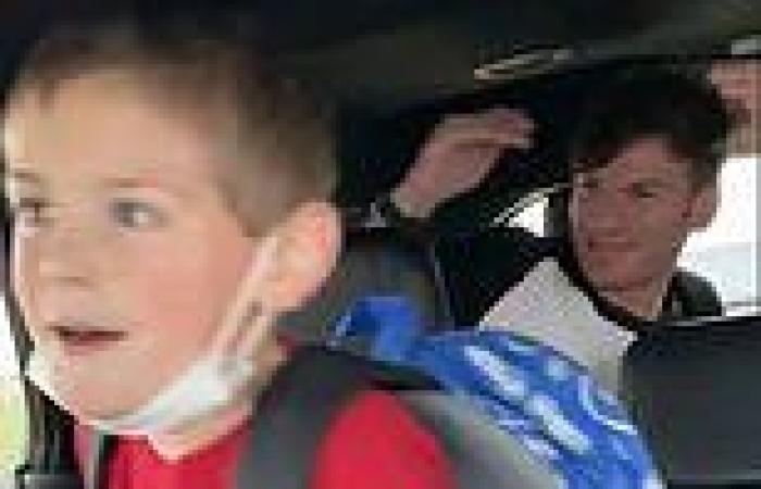 Tearjerking reunion as boy, 8, finds his Army father hiding in the trunk of car ...