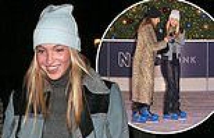 Lila Moss keeps things cool at Natural History Museum Ice Rink launch