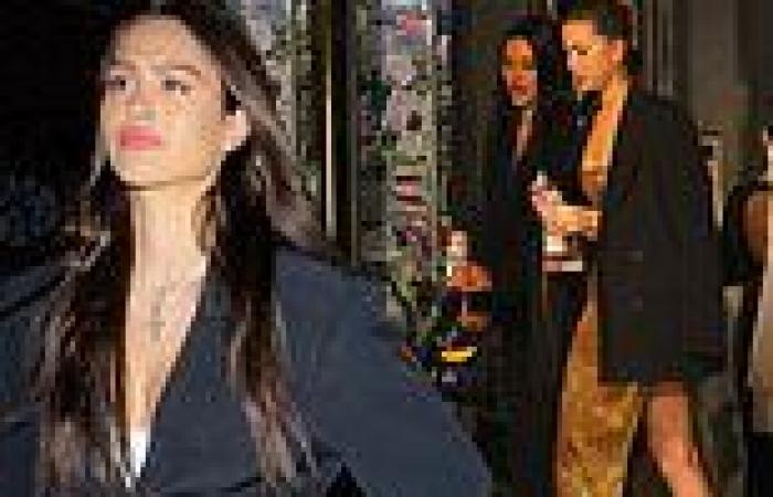 Amelia Hamlin cuts a sophisticated figure stepping out with Eve Jobs