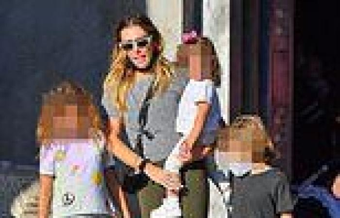 Petra Ecclestone and Sam Palmer enjoy a family day out at Disneyland with their ...