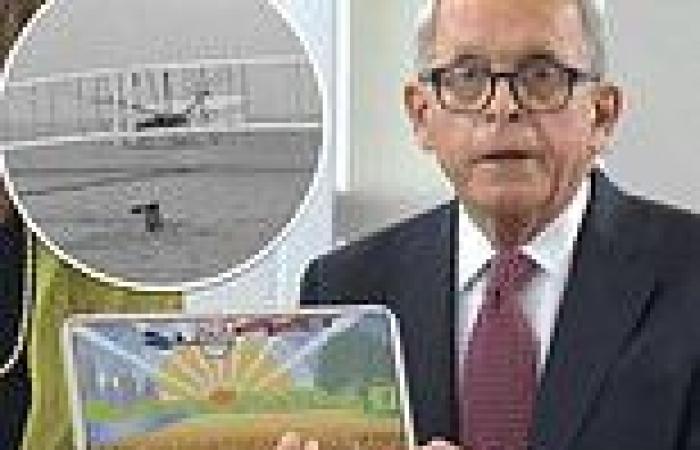 Ohio's new license plate got the Wright Brothers' plane backward on the design