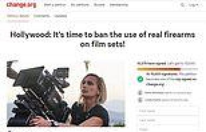 Hollywood petition to ban the use of live weapons on film sets gathers over ...