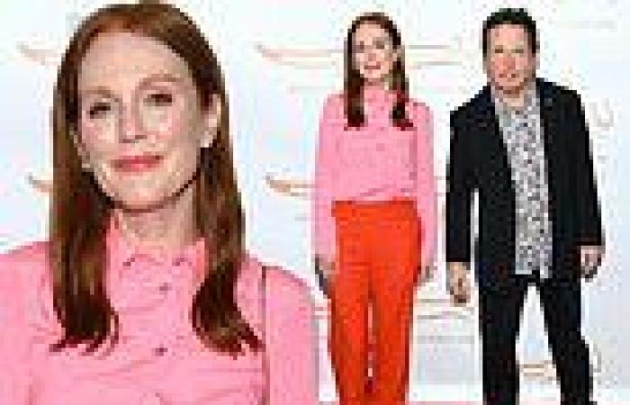 Julianne Moore and Michael J. Fox lead the stars at his Parkinson's benefit in ...