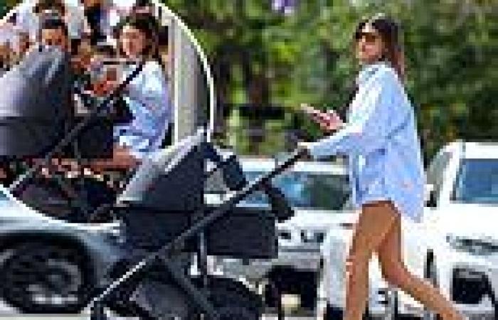 Georgia Fowler takes newborn daughter Dylan out for breakfast in Sydney's ...