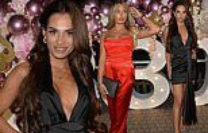 TOWIE's Nicole Bass puts on a leggy display for her 30th birthday bash with ...