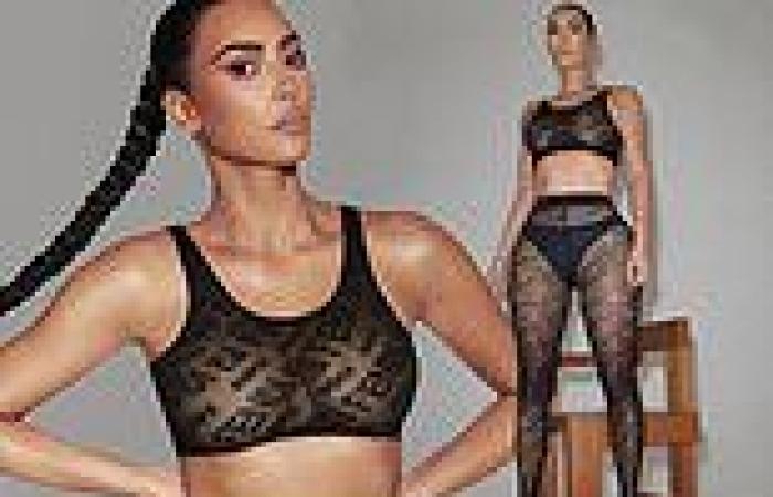 Kim Kardashian flashes her incredible curves in sheer Fendi lingerie for new ...