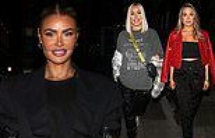 TOWIEs Chloe Sims looks stylish as she's joined by sisters Frankie and Demi ...