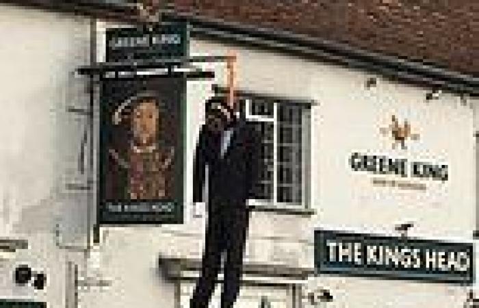 Race row as 'blackface' figure HANGED from pub sign - but staff say snowflakes ...