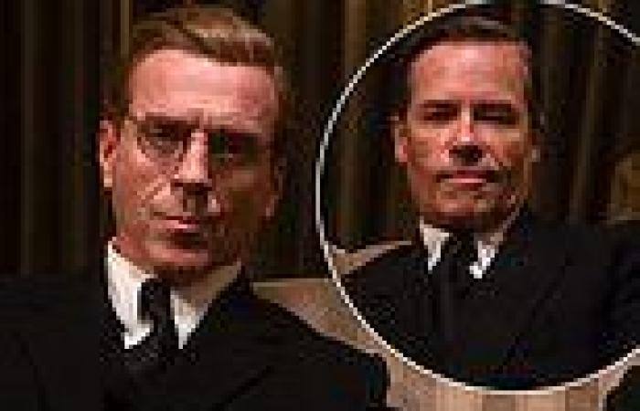 Damian Lewis poses as Nicholas Elliott and Guy Pearce as Kim Philby in photo ...