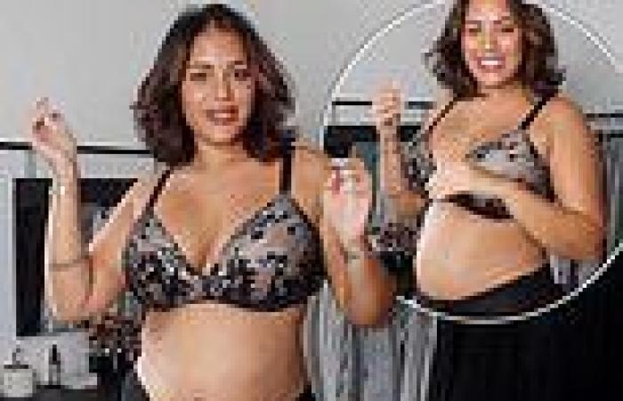 Love Island's pregnant Malin Andersson puts on a radiant display in her ...