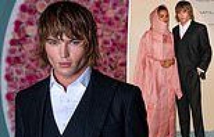 Jordan Barrett cuts a stylish figure at Fashion Trust Arabia Prize Awards in ...