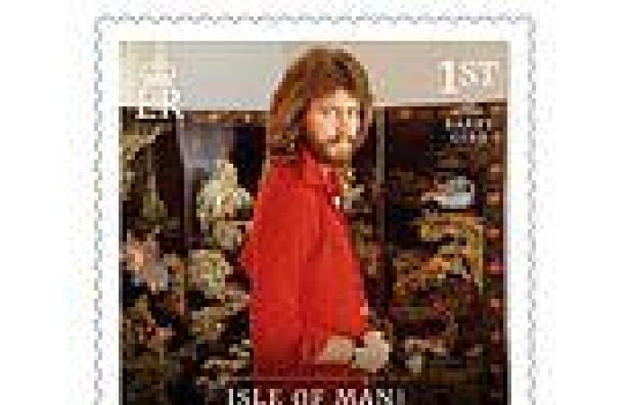 Philately night fever! Bee Gees star Barry Gibb gets honoured on stamps in his ...