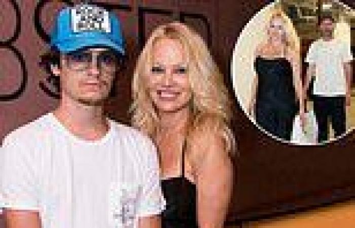 Pamela Anderson and ex Tommy Lee support son Brandon at his clothing launch  
