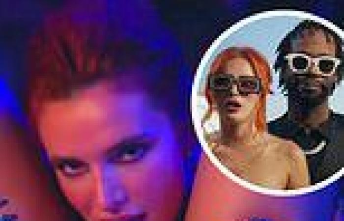 Bella Thorne films steamy lesbian sex scenes in her raunchy music video for In ...