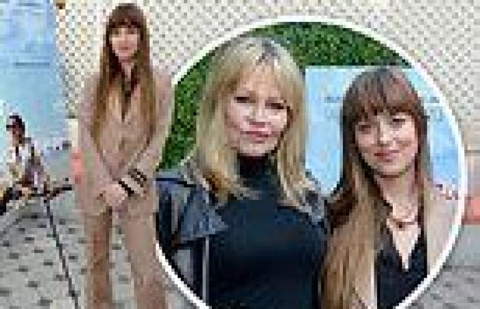 Dakota Johnson attends luncheon and screening for The Lost Daughter with mom ...