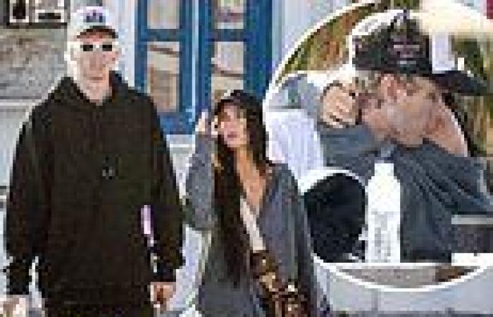 Megan Fox and Machine Gun Kelly cosy up for an intimate lunch in Greece
