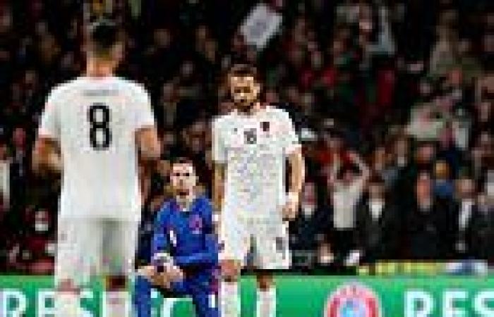 Fans heard booing as players take knee ahead of England's game with Albania at ...