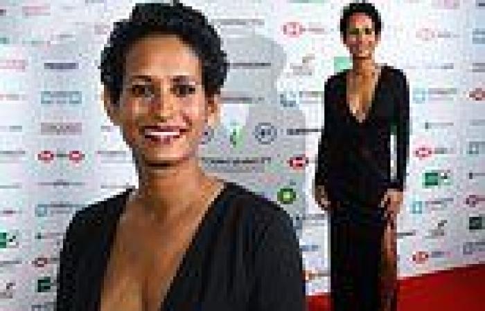 BBC star Naga Munchetty shows off her cleavage at Ethnicity Awards 2021