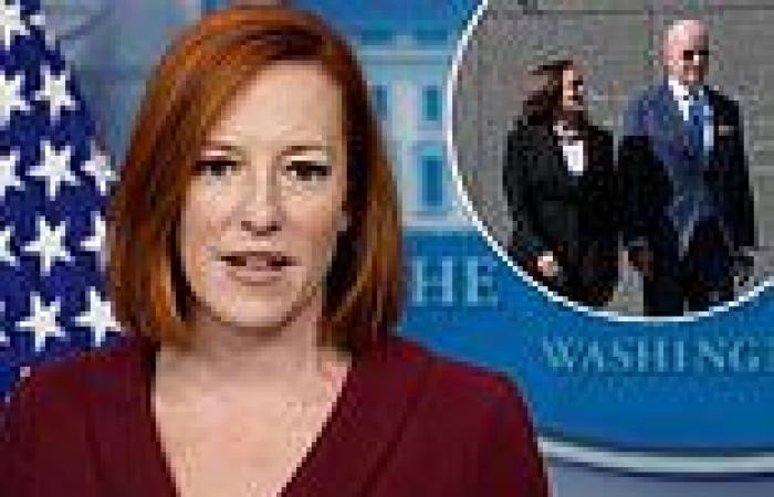 Jen Psaki REJECTS claims Kamala is 'unhappy' and says VP is 'not looking for a ...
