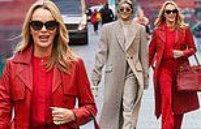 Amanda Holden wows in an all-red ensemble while Ashley Roberts looks chic as ...