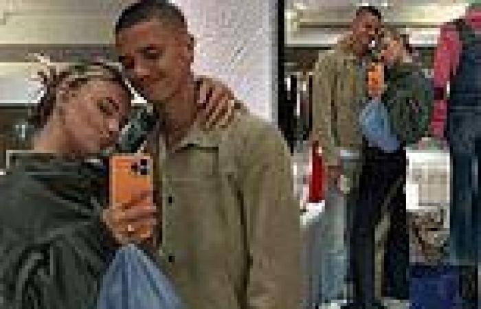 Romeo Beckham puts on a loved-up display with girlfriend Mia Regan