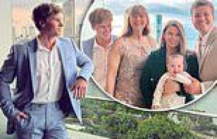 Robert Irwin looks sharp in a new suit as he joins his family for a formal photo