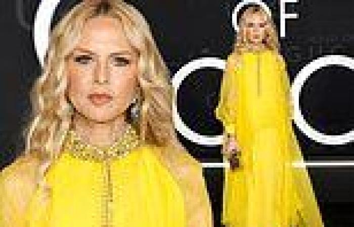 Rachel Zoe is a ray of sunshine in a bright yellow caftan-style dress at House ...