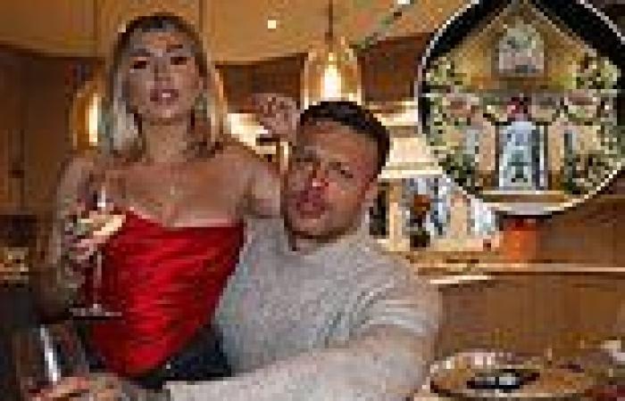 Olivia and Alex Bowen show off impressive Christmas decorations at their £1m ...
