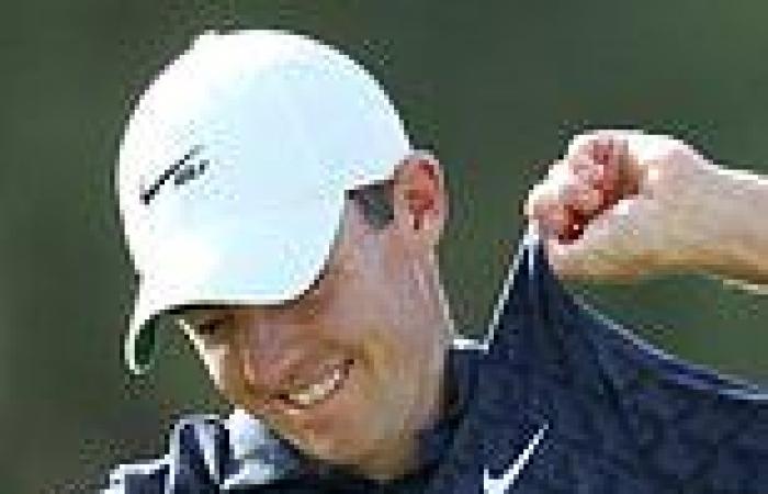 sport news Angry Rory McIlroy rips his shirt after 
failure to win the DP World Tour ...