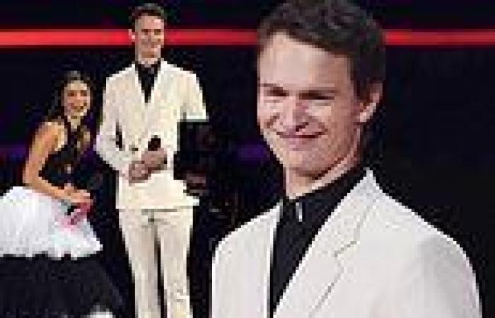 Ansel Elgort at AMAs 2021 to promote West Side Story after denying sexual ...