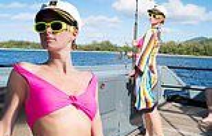 Paris Hilton showcases toned torso in pink bikini top on honeymoon with Carter ...